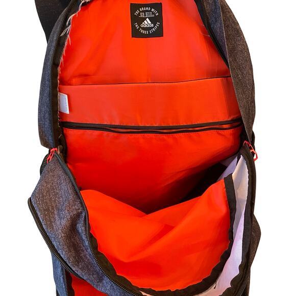 Adidas LoadSpring Laptop Backpack Gray/Orange - Picture 9 of 16